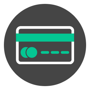 Credit card payment icon representing accepted veterinary payment methods