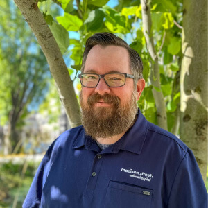 Madison Street Animal Hospital team member portrait outdoors